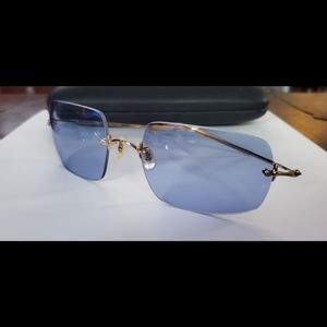 Never Worn Oliver Peoples Sunglasses ROC Gold/Denim Oceans 11 Brad Pitt